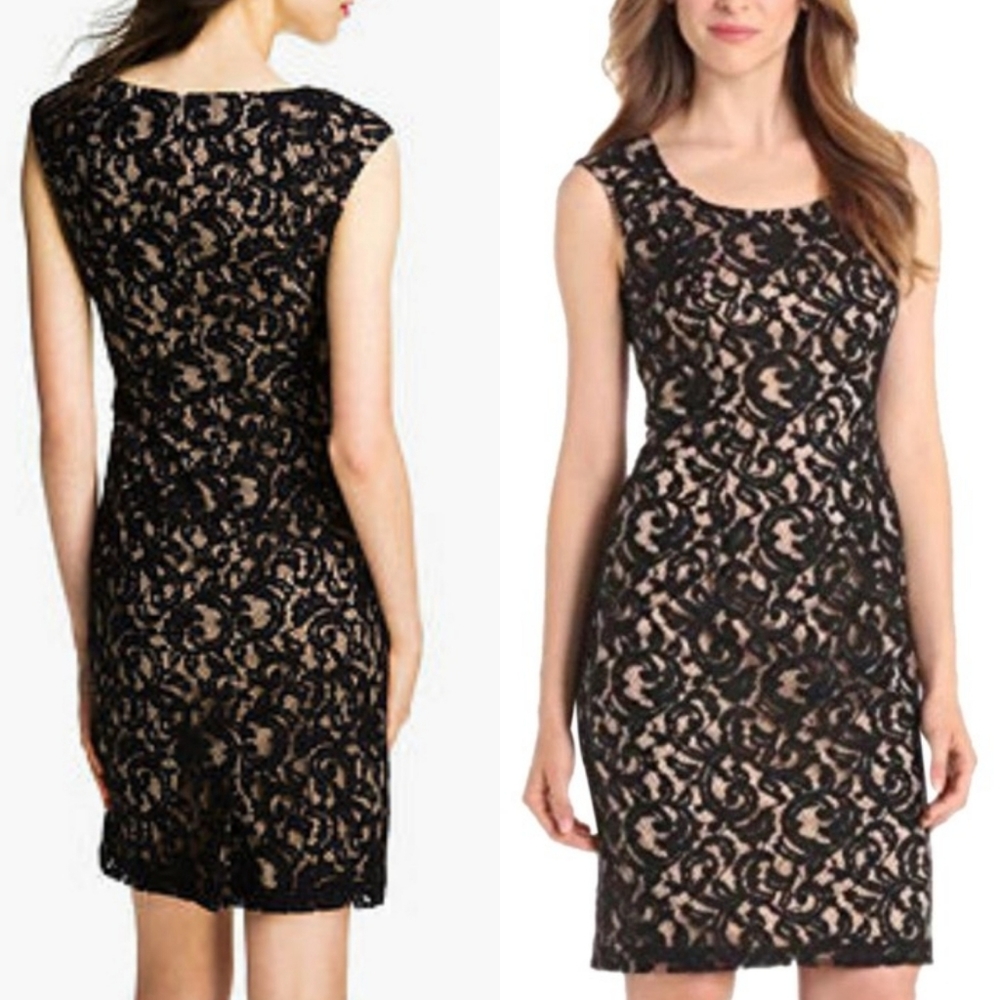 Adrianna Papell Lace Sheath Dress